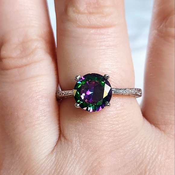 NWT Ryze Mystic Crystal .925 Sterling Silver Ring - Size 8.75 - Picture 7 of 9